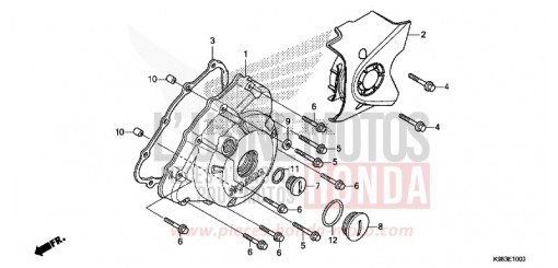 LEFT CRANKCASE COVER CBF125NAJ de 2018